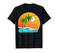 Aitutaki Palme Isole Cook Sole Polinesia Souvenir Maglietta