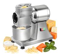 AityBuy Grattugia Elettrica per Formaggio Commerciale, Macina Formaggio Elettrica da 550 W, Grattugia per Formaggio in Acciaio Inox per Impieghi Gravosi, Grattugia per Formaggio E Affettatrice