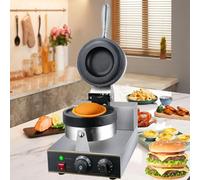 AityBuy Macchina per Hamburger Commerciale, Macchina per Waffle con Gelato, Temperatura Regolabile 50-300 ℃, Padella Antiaderente, Macchina per Hamburger con Gelato da 1200 W