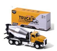 AIUAZA 1/50 Ratio die Casting Engineering Construction Vehicle, Mixer Truck, Alloy Collection Model Car, Boy's Door Opening Pull Back Car Toy(1 pc Mixer Truck)