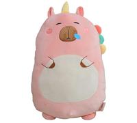 Aiuidun Cuscino di peluche Capybara, simpatico animale di peluche Capybara, cuscino abbracciante peluche Capybara, peluche di porcellino d'India super soffice, regalo per bambini(Capibara unicorno)
