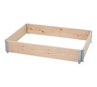 Aiuola Alta Aiuola-Giardino Pflanzbeet Orto Impilabile 120 x 80 X 19,5 CM Natura