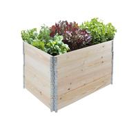 Aiuola Alta Palettenrahmen Pflanzbeet di Legno 120x80x80cm 4-teilig Impilabile