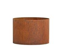 Aiuola Alta Pflanzring Ruggine Ø 40 CM Ruggine Vaso per Piante Fioriera Corten