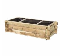 Aiuola Alta Tom 120x60x30cm Fioriera Vaso per Piante Fiori Terrazza Top