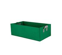 Aiuola da giardino rialzata, rettangolare, contenitore per piante, per coltivare verdure, aiuole rialzate per giardino, vasi rettangolari da giardino, tessuti non tessuti ispessiti con manici