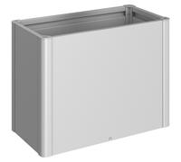Aiuola Rialzata 1 x 0.5 m in Metallo Biohort Grigio Quarzo Metal