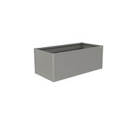 Aiuola Rialzata 2 x 1 m in Metallo Biohort Argento Metal
