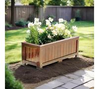 Aiuola rialzata all'aperto, fioriera Fuori Terra Scatola da Giardino Extra Large per Verdure, Fiori, Erbe aromatiche, Cassetta di piantagione per Patio Deck Balcone