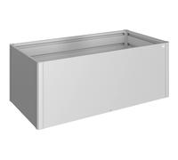 Aiuola rialzata Biohort 2x1 m Argento metallizzato Argento-metallizzato