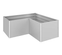 Aiuola rialzata Biohort L2x1 m Argento metallizzato Argento-metallizzato