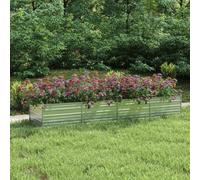 Aiuola Rialzata da Giardino, Fioriera Profonda e Ampia con Ripiano Portaoggetti, Resistente Alle Intemperie per Uso Esterno, Buon Drenaggio, Adatta a Varie Piante (320 x 80 x 45 cm)