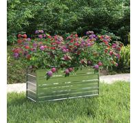 Aiuola Rialzata da Giardino, Fioriera Profonda e Ampia con Ripiano Portaoggetti, Resistente Alle Intemperie per Uso Esterno, Buon Drenaggio, Adatta a Varie Piante (100×40×45 cm)