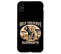 Aiuta a preservare gli elefanti, il benessere degli animali a salvare la mandria Custodia per iPhone XS Max