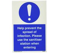 Aiuta a prevenire la diffusione delle infezioni. Si prega di utilizzare la stazione disinfettante quando si entra