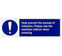 Aiuta a prevenire la diffusione dell'infezione. Si prega di utilizzare la stazione disinfettante quando si entra