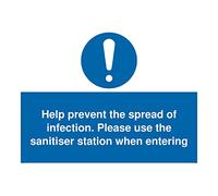 Aiuta a prevenire la diffusione dell'infezione. Si prega di utilizzare la stazione disinfettante quando si entra