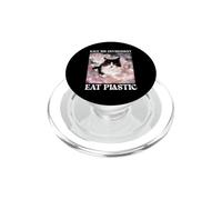 Aiuta a salvare l'ambiente: mangia plastica - Un meme carino per gatti PopSockets PopGrip per MagSafe