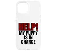 Aiuta il mio cucciolo è in carica divertente proprietario del cane Custodia per iPhone 15