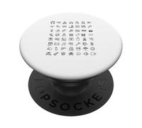 Aiuta Segni Simboli Mostrare In Tutto Il Mondo Parlando Senza Parole PopSockets PopGrip Adesivo