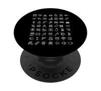 Aiuta Segni Simboli Mostrare In Tutto Il Mondo Parlando Senza Parole PopSockets PopGrip Adesivo
