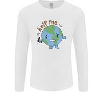 Aiutami Cambiare Il Clima Ambiente Uomo Maglietta A Maniche Lunghe