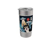 Aiutami! | Gatto e UFO Bicchiere termico in acciaio inox doppia parete