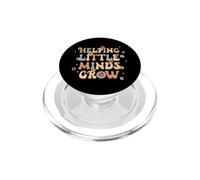 Aiutare le piccole menti a far crescere l'insegnante a tornare a scuola primo giorno PopSockets PopGrip per MagSafe