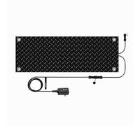 AIUTG Tappetino riscaldato for sciogliere la Neve all'aperto, Tappetino riscaldato Antiscivolo for passerelle con Cavo di Alimentazione Lungo 9,84 Piedi(10 inch x 48 inch)