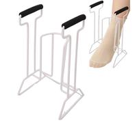 Aiuti per mettere , ausili per vestire calze, applicatori di calze a compressione, facile presa aiuta a mettere i dispositivo stabile per calze, aiuto per antiruggine di grandi