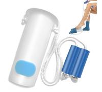 Aiuti per mettere e togliere i calzini con corde regolabili, strumento di aiuto per calze a compressione con manici rotondi in schiuma morbida per anziani, disabili, incinte, aiutanti