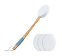 Aiuto crema per la schiena | Concetto migliorato 2024 - Cura ottimale della schiena con crema per la schiena/spazzola per la schiena con 4 cuscinetti intercambiabili - Crema per la schiena