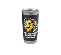 Aiuto ho accidentalmente evocato un meme divertente limone Bicchiere termico in acciaio inox doppia parete