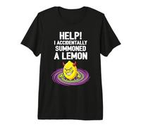 Aiuto Ho accidentalmente evocato Un Meme Divertente Limone Maglietta Premium