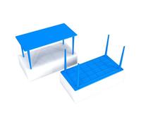 Aiuto interattivo di apprendimento per concetti di esperimento di pressione con materiali in spugna per coinvolgere lezioni di scienza nelle scuole dispositivo dimostrazione pressione