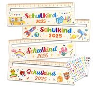 Aiuto per la lettura dei bambini, 1 classe, 4 righelli personalizzati, regalo significativo per l'inizio della scuola, righello da lettura per bambini con finestra di lettura con adesivo, regalo per