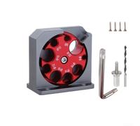 Aiuto per la rotondità a 9 fori per uso di tornitura del legno, realizzato in alluminio per supportare costantemente la fabbricazione di barre quadrate e rotonde (9 fori B)