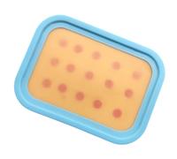 Aiuto per le abilità infermieristiche in classe Modello pelle per esercitazione in silicone per sessioni esercitazione in laboratorio, 16 x 11, 5 x 2 cm Tappetino per esercitazione in silicone