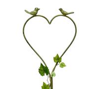 Aiuto per rampicanti cuore verde con uccellini aiuto per arrampicata in metal...