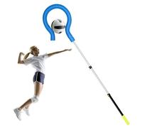 Aiuto regolabile per allenamento pallavolo - Migliora la tecnica di servizio e colpire con palo portatile per esercitarsi