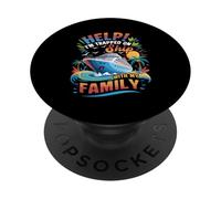 Aiuto Sono Intrappolato Sulla Nave Con La Mia Famiglia Vacanza Cruising PopSockets PopGrip Adesivo