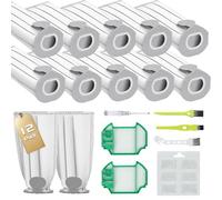 Aiuuee 12 Sacchetti per Folletto VK7 VK7S FP7 FP7S, 12 Sacchetti per Folletto fp7 + 2 Filtro Motore + 3 Spazzolini+1 Cacciavite+ 6 in 1 Profumatori, Kit di Accessori per Folletto VK7 FP7