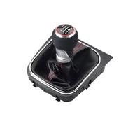 AIUYTRC Pomello Del Cambio A 5/6 Velocità | Compatibile Con VW Golf 5 MK5 Rabbit Jetta 2004-2009 VW Golf 6 Jetta MK6 2010-2014(Red,6 Speed)