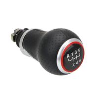 AIUYTRC Pomello Del Cambio Per Auto Da 12 Mm 5/6 Velocità | Compatibile Con Audi A4 B6 B7 B8 A6 S4 8K A5 8T Q5 8R S Line Ibiza 6J Seat Leon Mk1 Passat Golf(Red,6 Speed)
