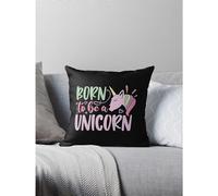 AIVO born to be a unicorn Throw Pillow Covers Cases Cushion Cover Case Sofa Two Side