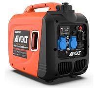 AIVOLT Generatore Inverter Silenziato a Benzina 3200 Watt con 2 Prese CA 230V, DC 12V e 2 USB Tipo A, Generatori Elettrico con Serbatoio da 3,5L per Campeggio, Festival, Strumenti e Uso Domestico