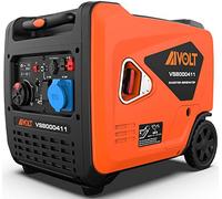 AIVOLT Generatore Inverter Silenziato a Benzina 6000 Watt con 2 Prese CA 230 V, DC 12 V e 2 Prese USB tipo A, Generatori con Avviamento Elettrico e Manuale per Campeggio, Esterno, Industria, Casa