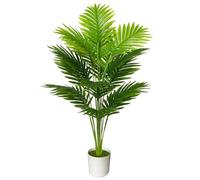 AIVORIUY Pianta Artificiale Grandi Piante Finta da Interno Esterno, Alberi Finte in Plastica Vaso Decorativa per Soggiorno Camera da Letto Cucina Balcone Ufficio Casa (80cm Verde Palma)
