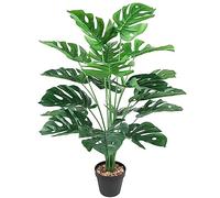 AIVORIUY Piante Artificiali con Vaso Areca Palma Piante Finte da Interno Esterno Monstera Plastica Albero Verde Grandi Palma Finta Soggiorno Decorazioni Camera da Letto Balcone Ufficio Matrimoni 75cm