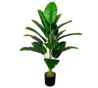 AIVORIUY Piante Finte da Interno con Vaso, Alberi Artificiali Piante Artificiale Grandi Decorazioni Esterno Salotto Balcone Camera da Letto Aesthetic Room Decor Giardino (80cm Banana Verde)